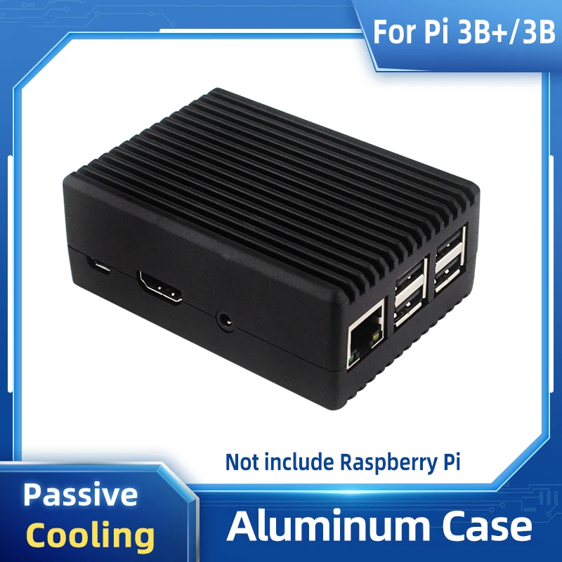Raspberry pi Alumimum Case Armadura de Refrigeração Passiva Escudo de Metal com Almofada Térmica Dissipador Calor para Raspberry pi Modelo b Mais 3b