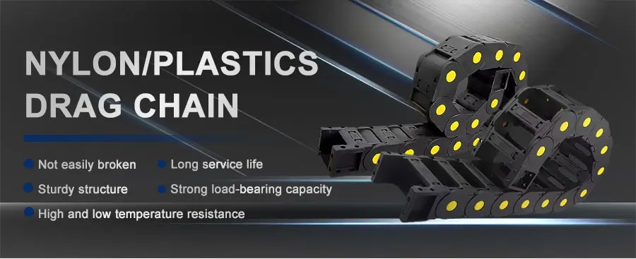 Description Picture 4 of item1pc 35*50 60 75 100 125 150 175 200 Transmission 1000m Cable Drag Chain Wire Carrier End Connectors for CNC Router Machine Cable