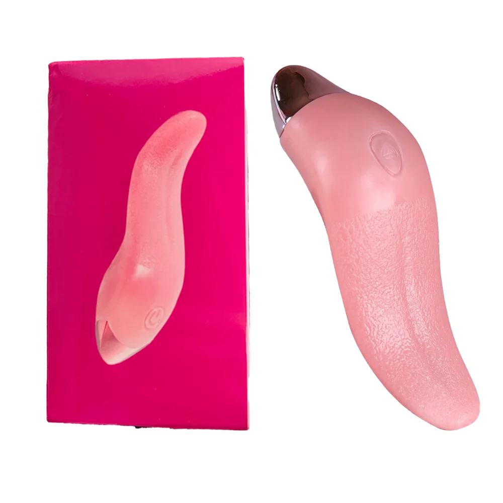 Rose Toy Tongue Licking Oral Vibrator for Women Clit Stimulator Female Masturbation 10 Modes Sucker Lick Sex Toy for Women Pussy