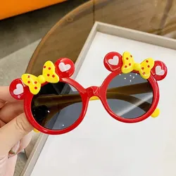 Children's Cute Cartoon UV400 Sunglasses - Colorful Sun Protection Shades (Red)