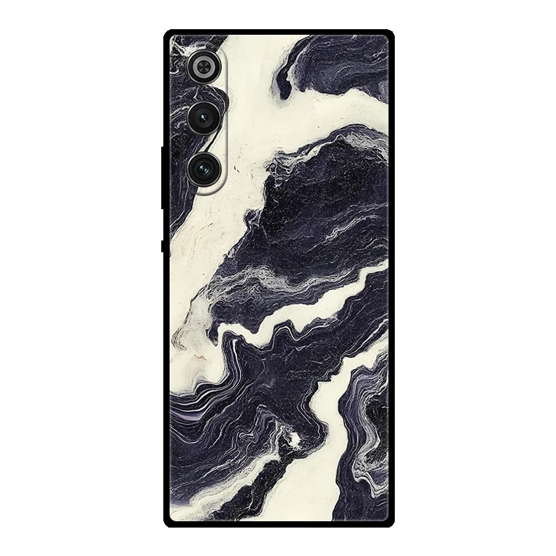 Marble Soft Matte Silicone Back Cover with Full Coverage Protection