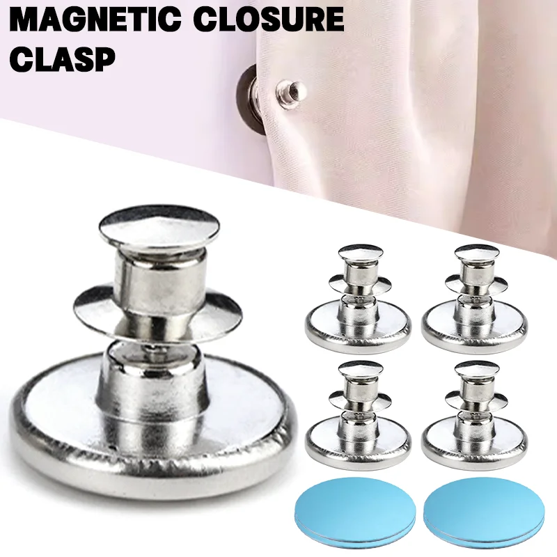 Curtain Clip Magnetic Button Nail Free Detachable Magnet Buckle Adjustment Buttons Accessories Fix Curtain 1-8pcs curtain clips,curtain buckle,curtain accessories,curtain fasteners