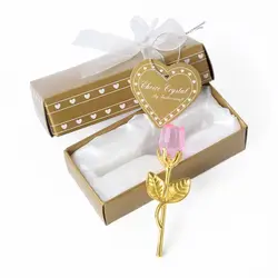 Elegant Crystal Rose: Eternal Love Flower for Special Occasions and Celebrations (Pink)