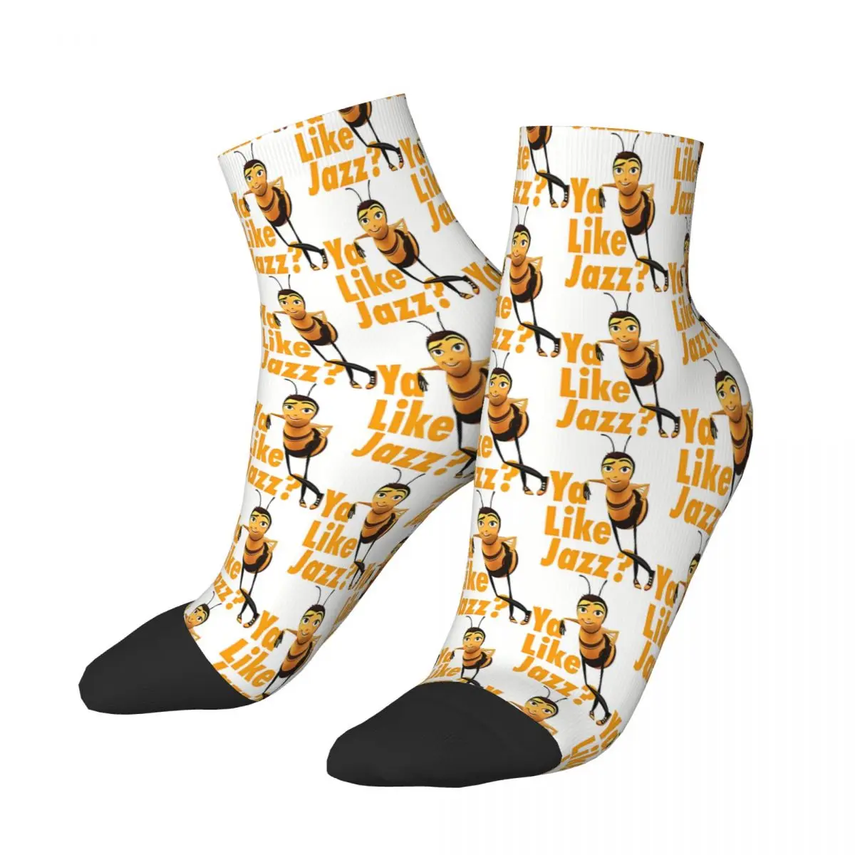 

Ya Like Jazz Bee Movie Ankle Socks Male Mens Women Winter Stockings Harajuku