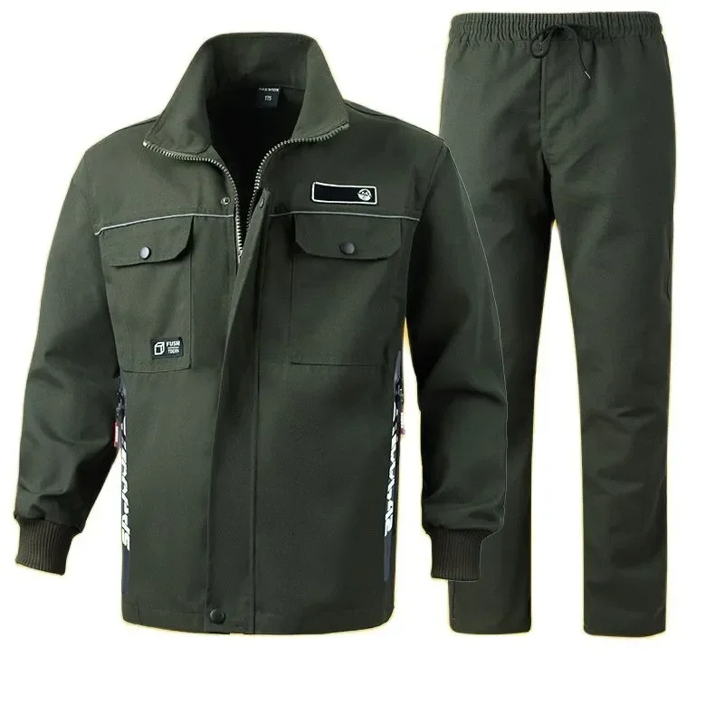 

Workshop Repair Construction Equipment Automobile For Welding Suit Camouflage Wear-resistant Coat Men Single