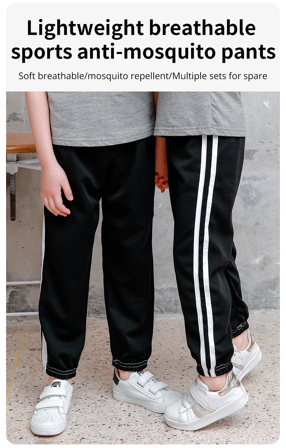 Kinder mücken hose Sommer dünne Jungen Sommer hose Eisseide Mädchen große Kinder Seiden blüher Pyjama hose – Detail 2