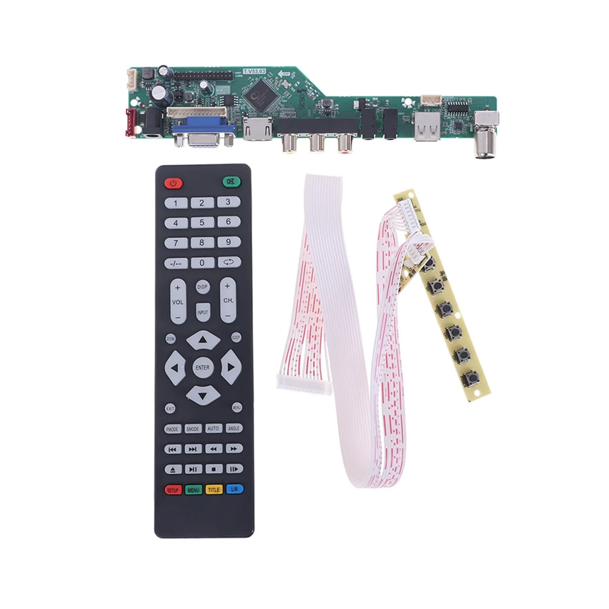 Ƽ T.V53.03  LCD TV Ʈѷ ̹ , Ƴα TV, AV, PC, HD, USB ̵  A
