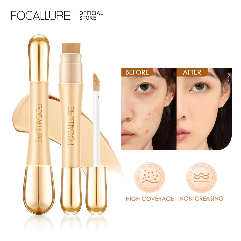 Focallure 7 Colori Matte Concealer Base Foundation Cream Impeccabile Liquid Contour Concealer Waterproof Professional Face Cosmetic