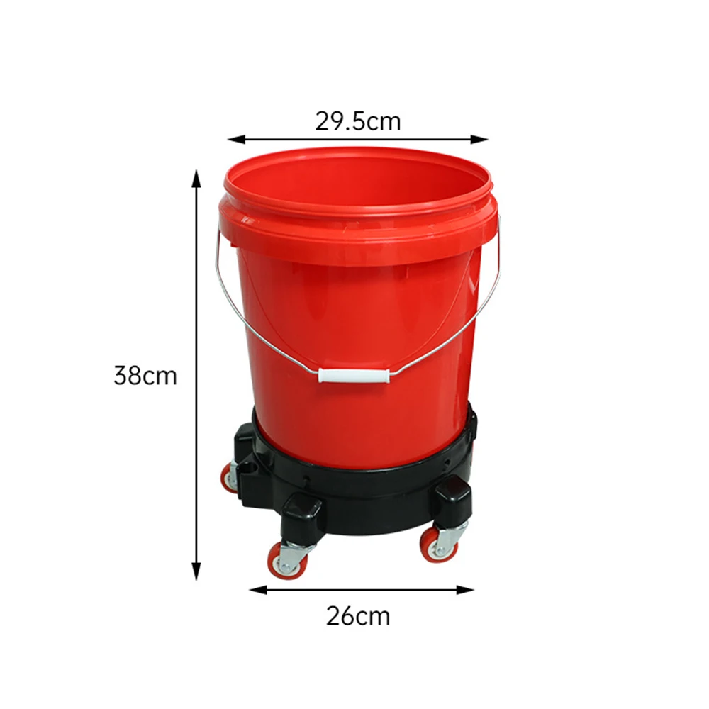 Rolling Bucket Dolly Bucket Dolly With Wheels For Car Washing Removable Rolling With 360 Degree Swivel Caster Auto Detailing Accessories