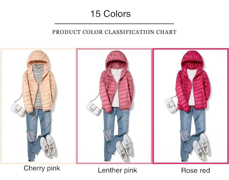 15 Colors Women Ultra Lightweight Puffer Jacket 2023 New Korean Fashion Hooded Short Female Wind-Resistant Breathable Down Coat
