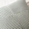 Throw Pillows Cover 18x18 Inch Grey Blue Corduroy Striped Square Pillow Case Western Modern Cushion Cover for Couch Sofa Bedroom 4