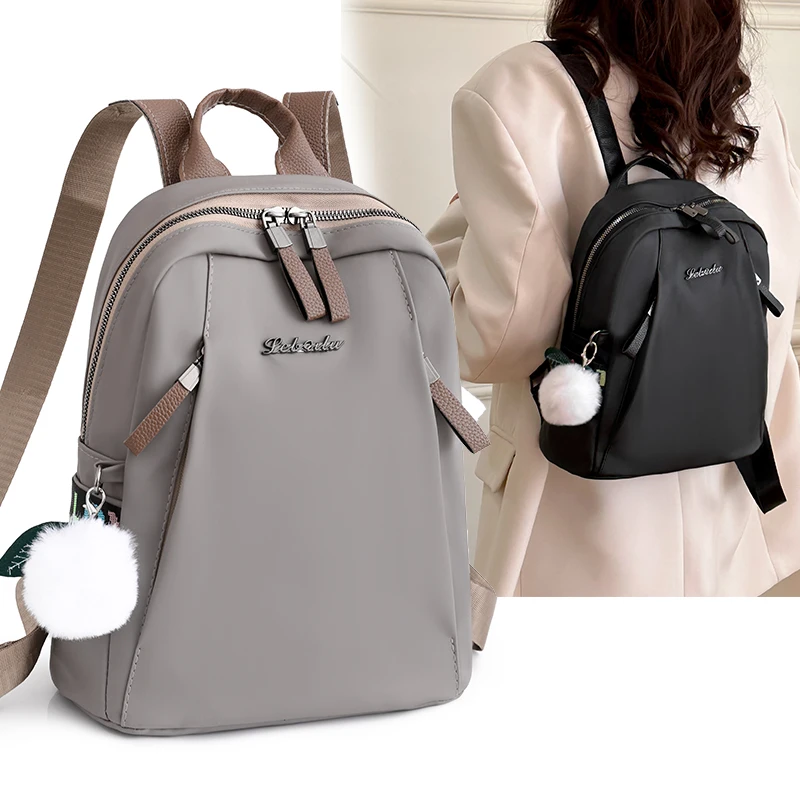 Casual Bagpack for Women Waterproof Oxford Backpack Female Large Capacity Travel Rucksack Simple Back Pack for Teenage Girls