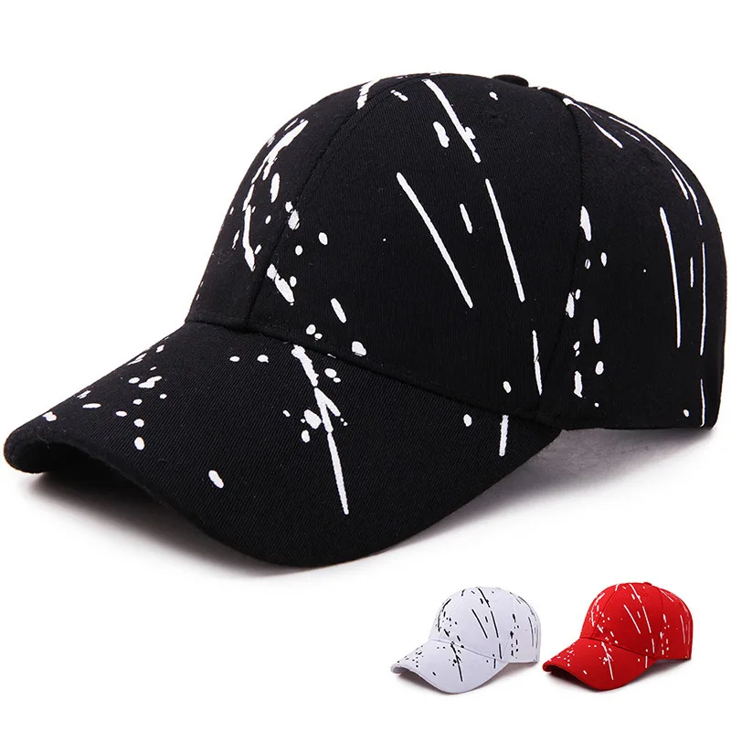 

Women Men Baseball Cap Graffiti Snapback Hats Hip Hop Caps Summer Outdoor Male Adjustable Visor Hat Breathable Long brimmed Hats