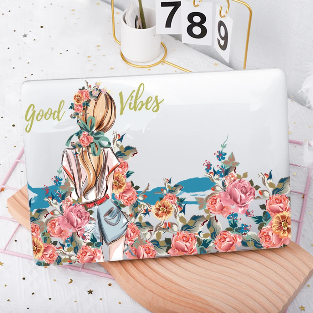 Estojo de Impressão Menina Bonita para Macbook 2023 2023 m3 Pro 14 16 m1 m2 ar 11 12 Retina A1534 A1465 A1370 ar 13 A1932 A2179 A2337 m1 - Imagem 3