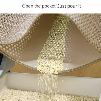 Large Waterproof Cat Litter Mat 2