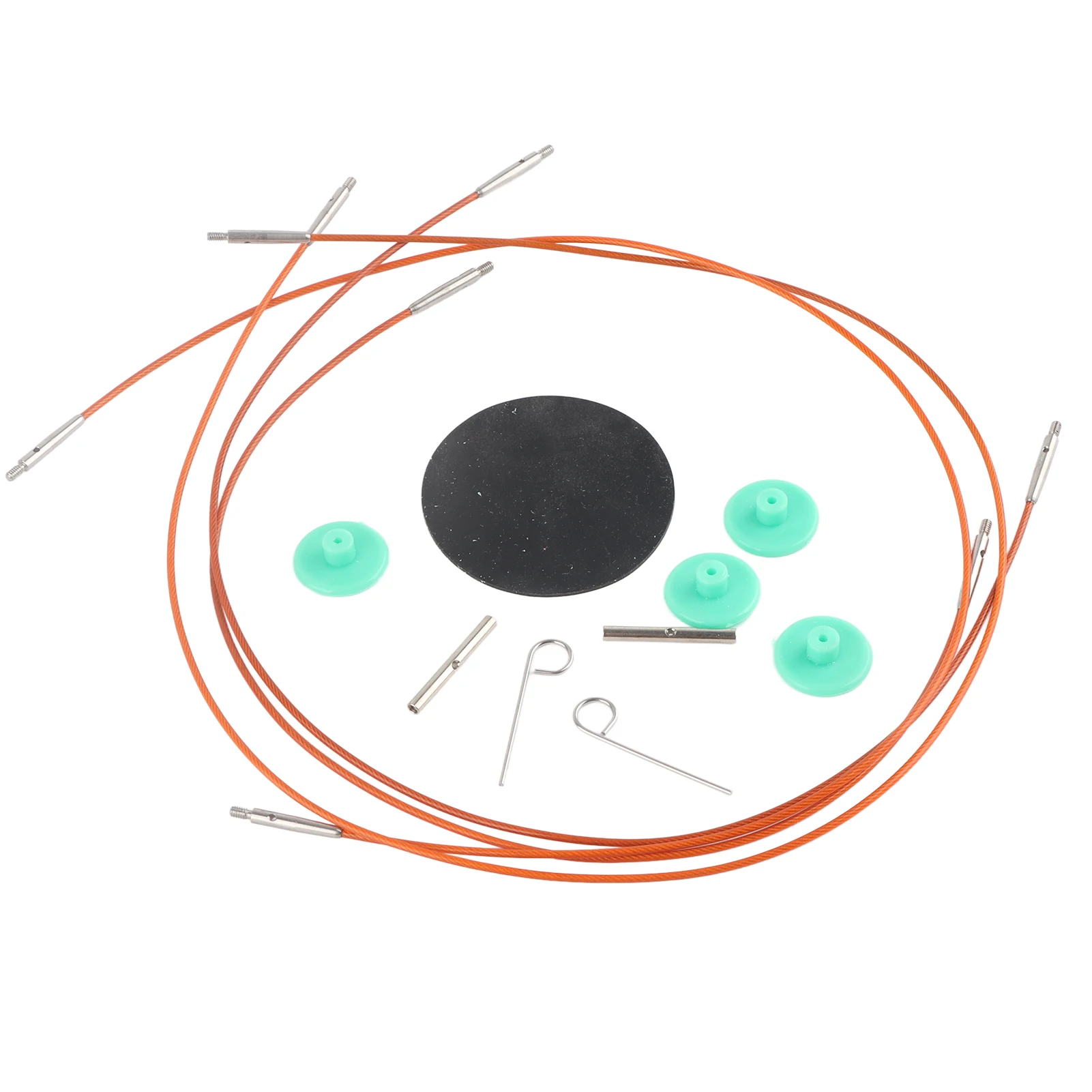 Austauschbare karbon isierte Bambus nadeln Set Aluminium Runds trick nadeln Ring Set – Detail 4