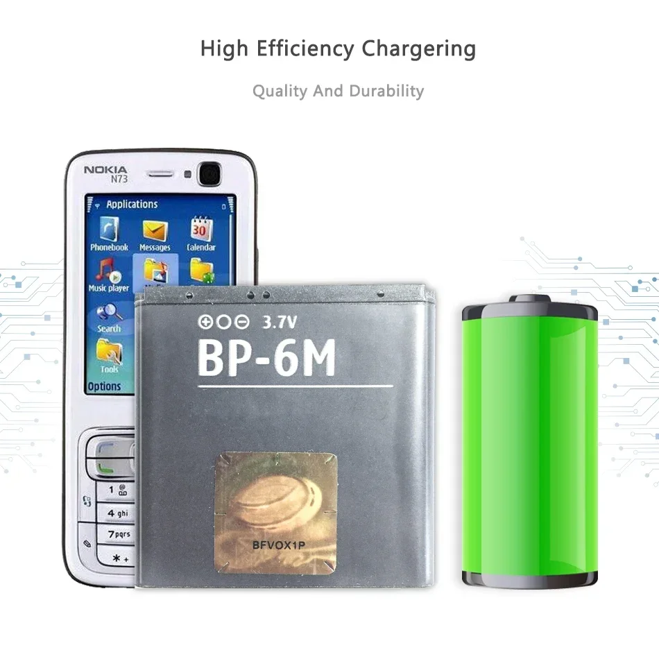 Original Nokia BP-6M Akku – Ersatzbatterie Für Viele Nokia-Modelle Wie N73, 6280 & Mehr