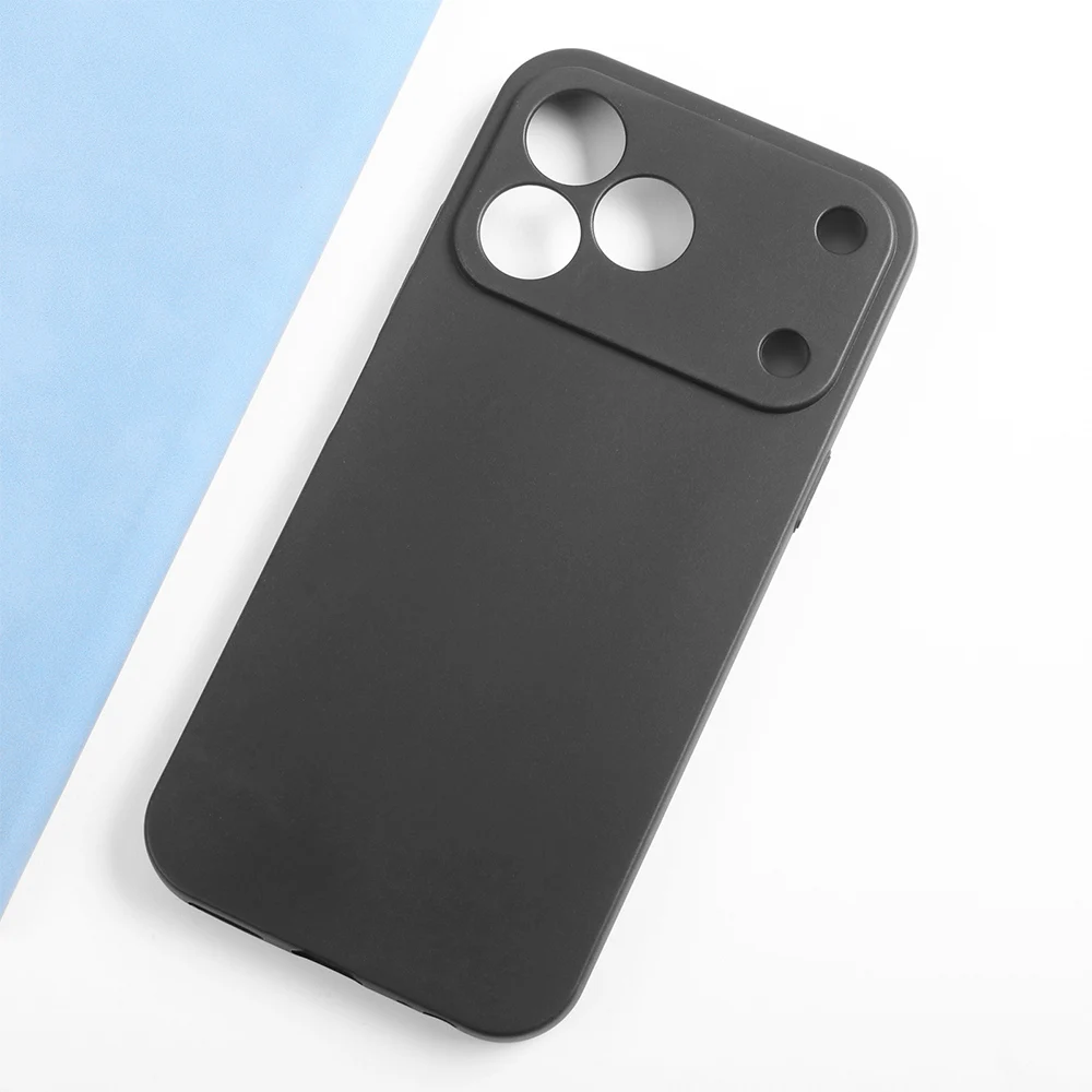 Black Matte Silicone Soft Protective Phone Case Cover