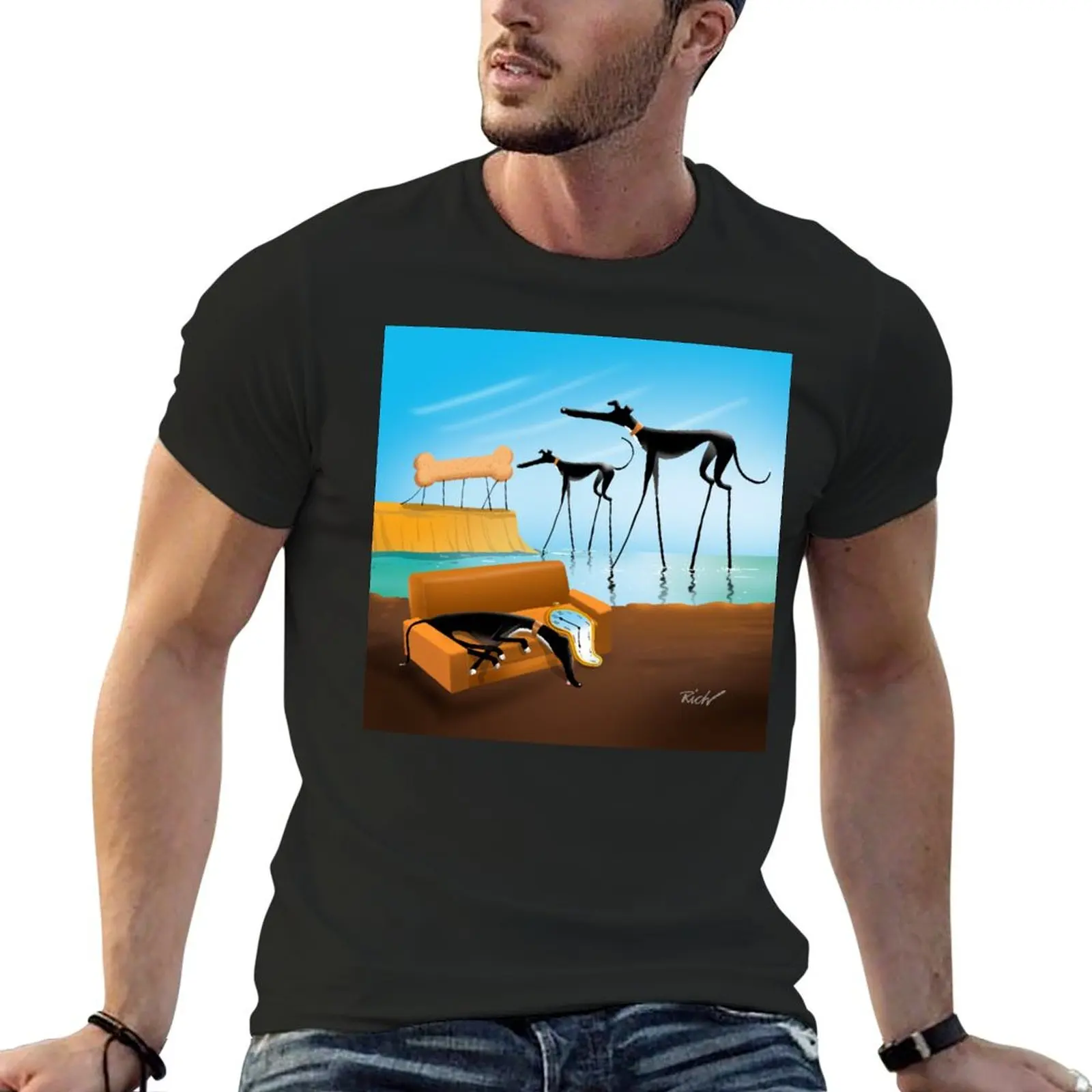 

Greylvador Dali T-Shirt heavyweights anime figures mens graphic tshirts