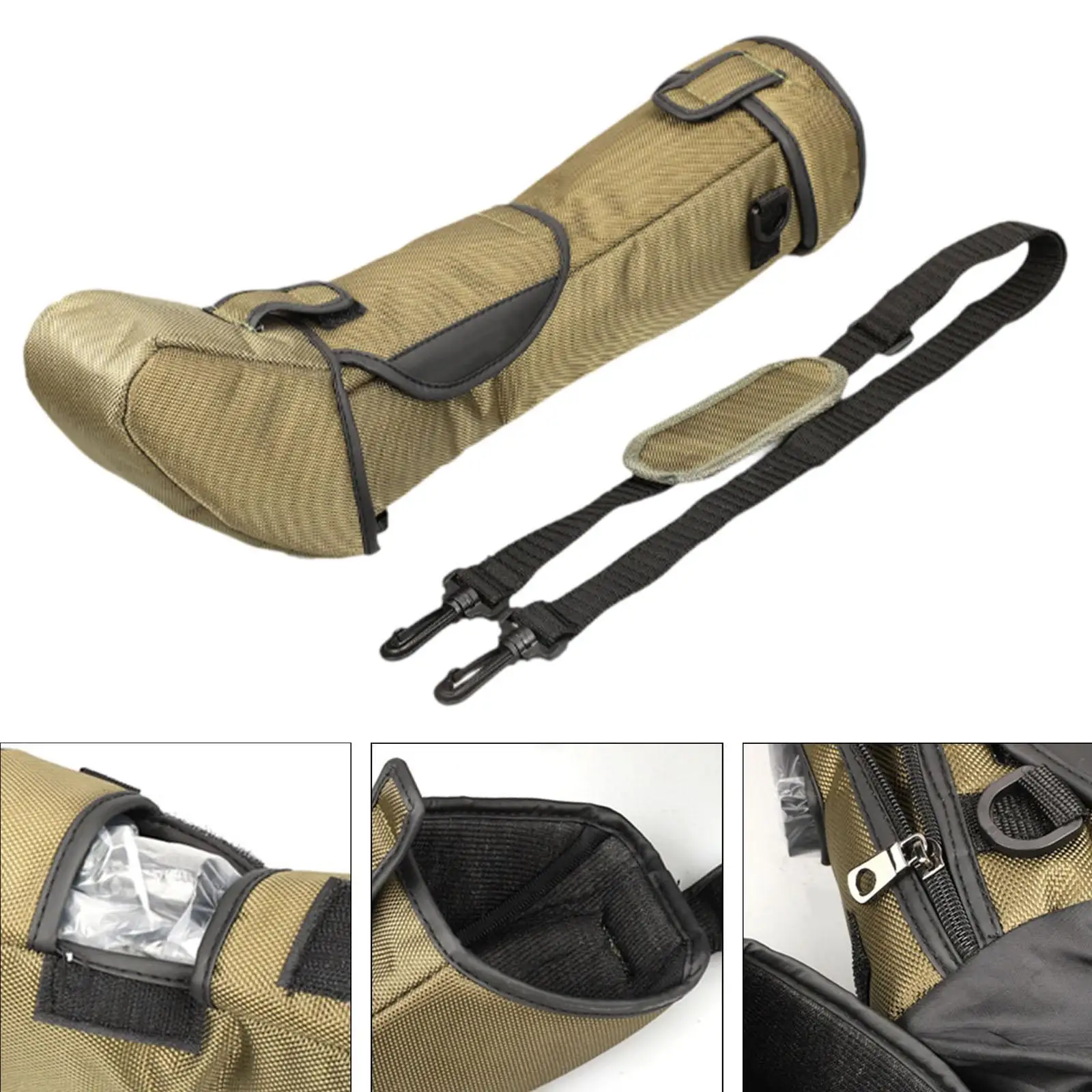 Bird Watching Telescope Bag,Scope Case with Strap Padded Sturdy Nylon Carrying Case Portable for Hiking Bird Watching Ourdoor