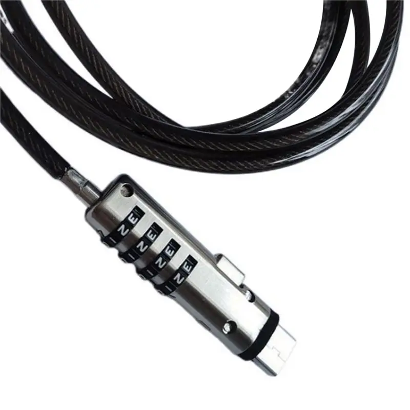 6X 보안 USB 번호 잠금 장치, 노트북, 태블릿, 프로젝터, TV의 도난 방지 기능에 사용됨