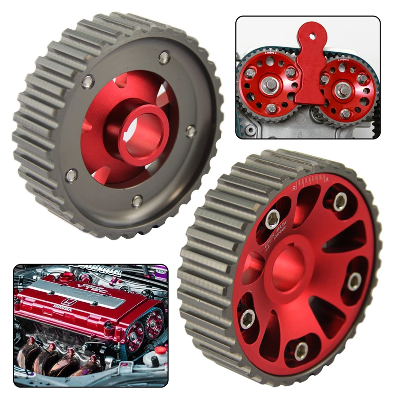 Racing Cam Gear Pulleys for Honda Civic Del Sol 92 95 Si EG 92 94 EK 95