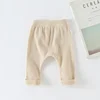 Casual Baby Trousers Bottoming Pant Ribbed Elastic Striped Pants Solid Color Infant Clothing for Kids Toddler Boys Girl Clothes 5