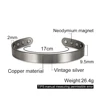 Vinterly Pure Copper Bracelets Men Magnetic 10mm Adjustable Health Energy High Magnets Cuff Bangle Resizable Jewelry Male Metal 6