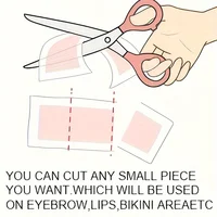 Bandes d'avertissement professionnelles pour épilation d'été, papier d'avertissement froid Double Face pour jambes, corps, visage, 6 bâtons, 10/20 bâtons 2