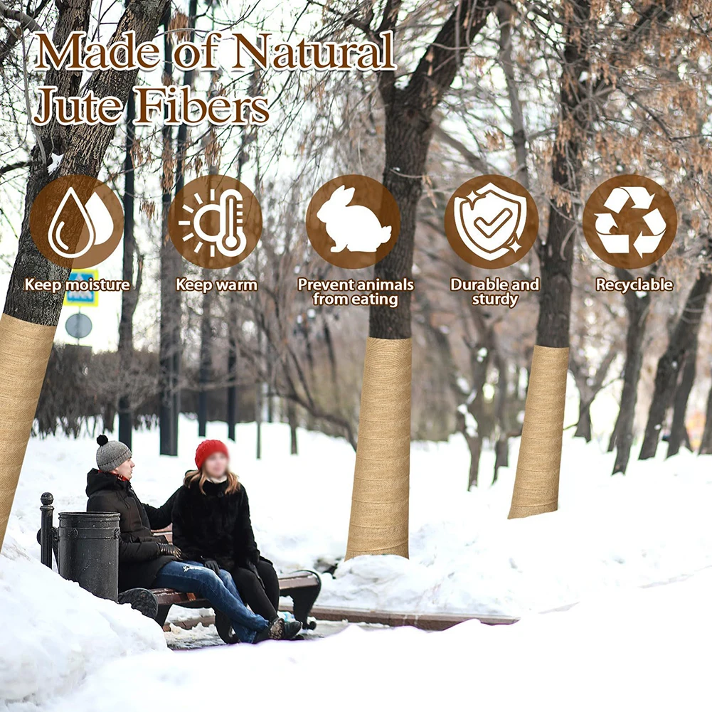 

Brand New Tree Wraps Plants Wrap 5.9\\\"x11.5\\\"/7.8\\\"×9.8\\\" For Winter Natural Burlap Protection To Keep Trees Warm