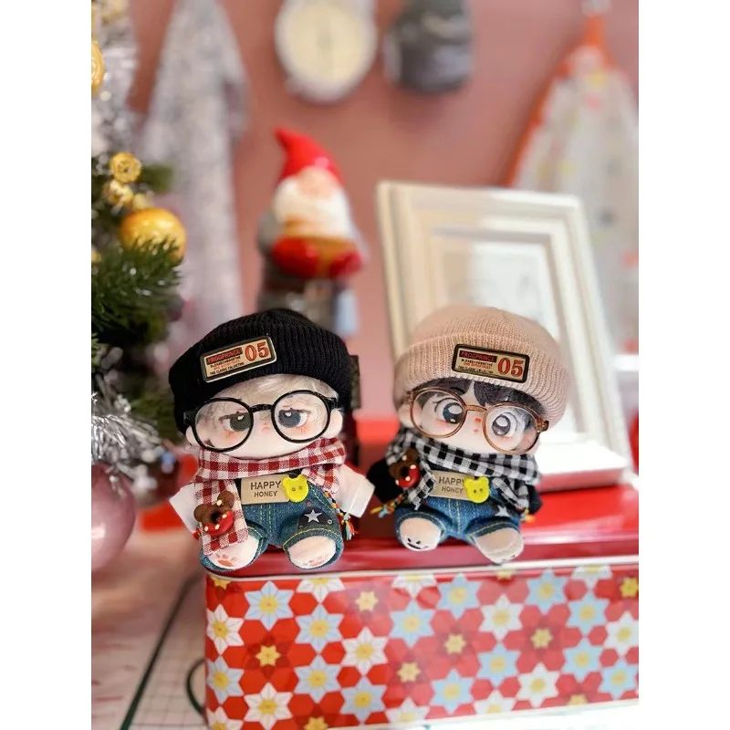 Baby clothes 10cm cotton doll clothes black and white forest set original attribute free handsome doll dressing 2