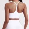 Solid Color Gym Yoga Underwear Women Y shape Fitness sport Bra high strength Tight Top Comprehensive Training  With Chest Pad
