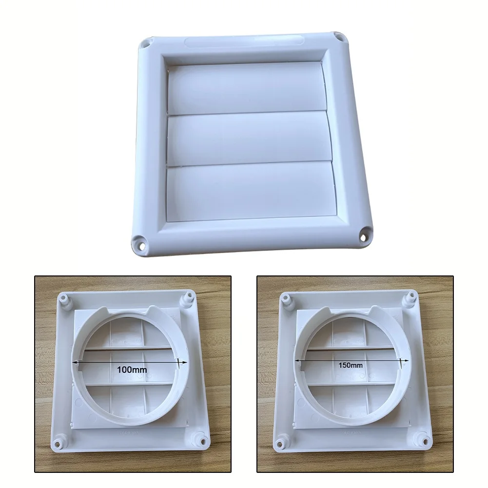 

4 -6 Inch Air Vent Grille Ventilation Cover Plastic Wall Grilles Duct Heating Cooling Vents With 3 Flaps Air Outlet Ventilation