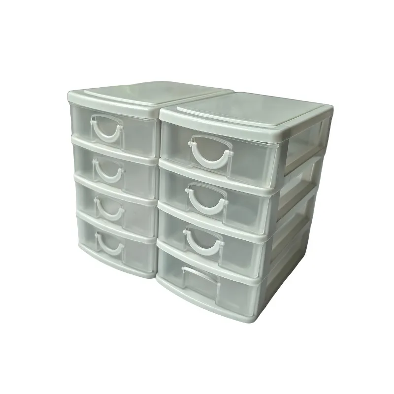 4단 서랍형 보석함, 라인스톤 칸막이와 귀걸이 수납 공간 포함