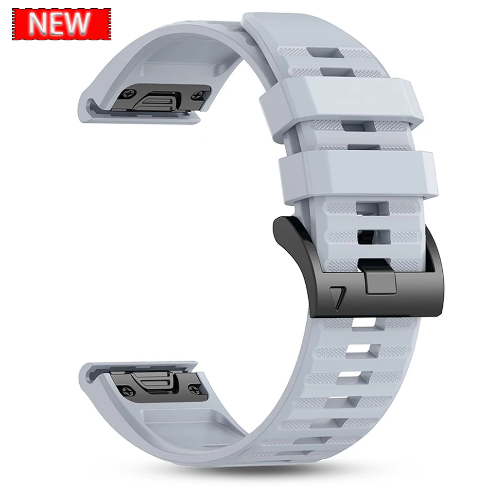 QuickFit Leather & Silicone Sport Watchband Bracelet