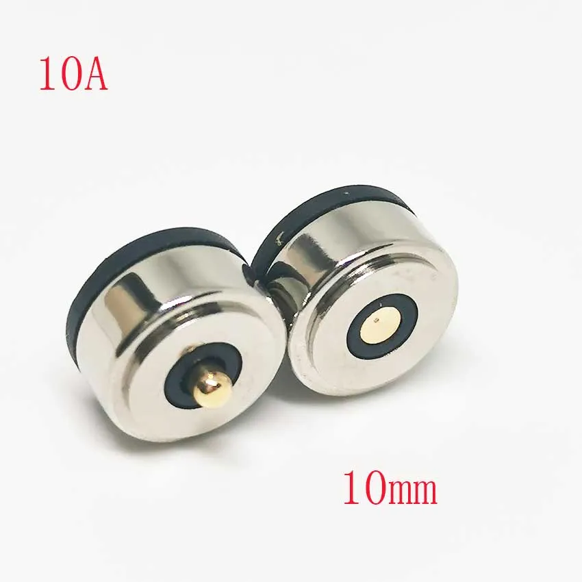 10mm 2PIN Magnetic DC Smart Wasser Tasse Lade pogo pin Magnet Stecker 5-12V  Hohe Strom