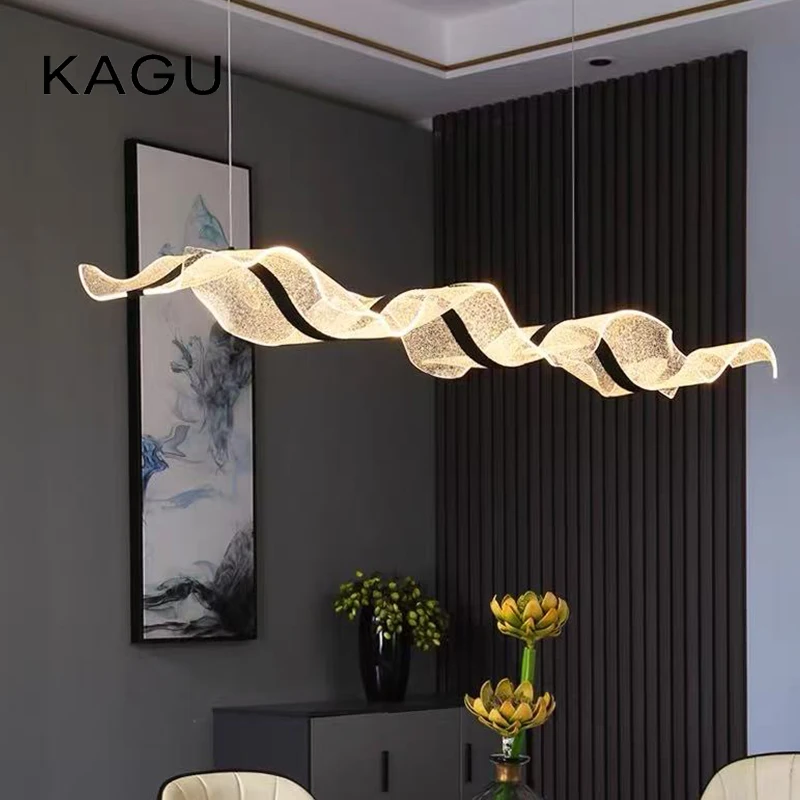 الشمال الإبداعية Led الثريا تصميم موجة