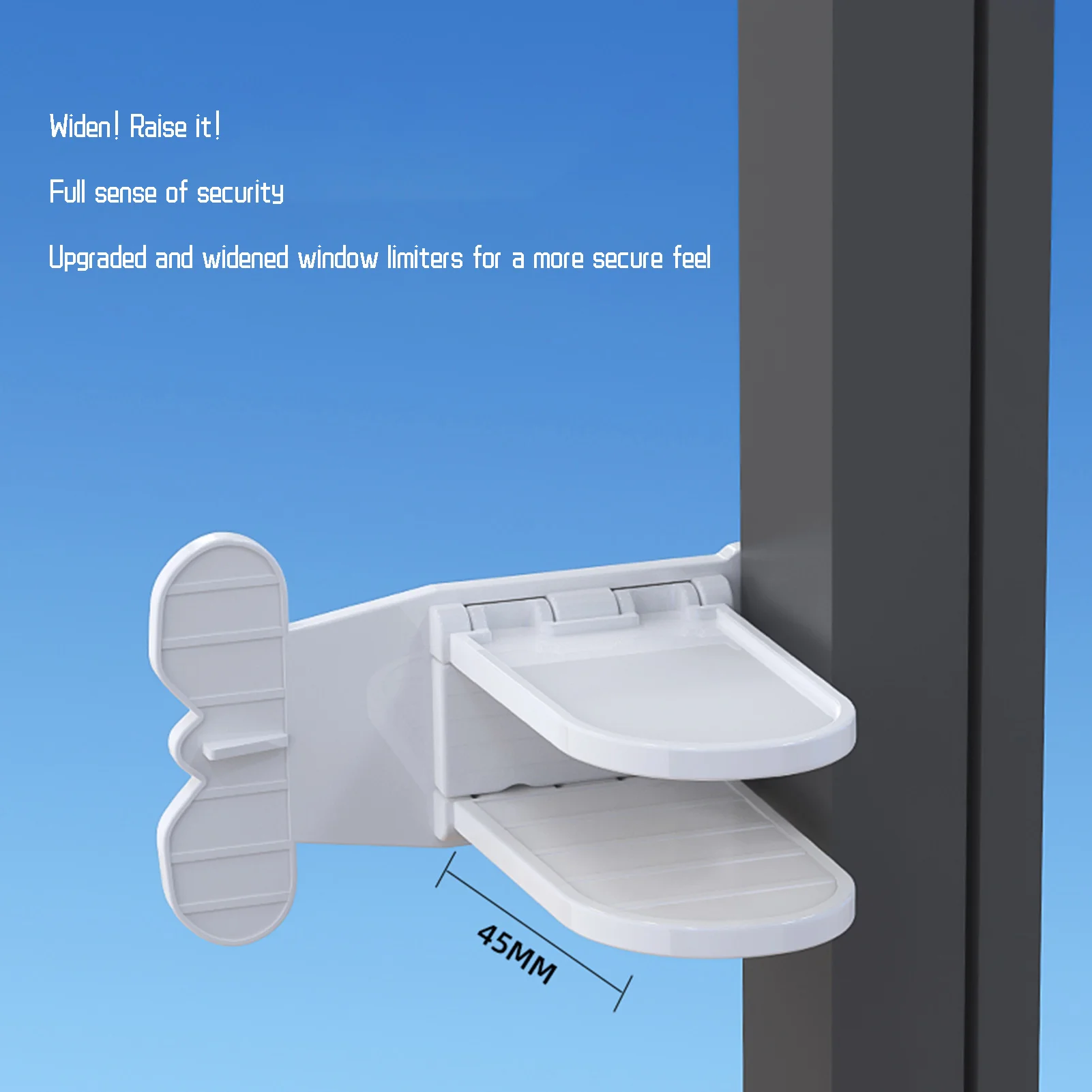 Sliding Door Locks Window Anti-pinch Hand Child Protective Glass Door Safety Lock Punch Free Retainer Sliding Lock Home Tools