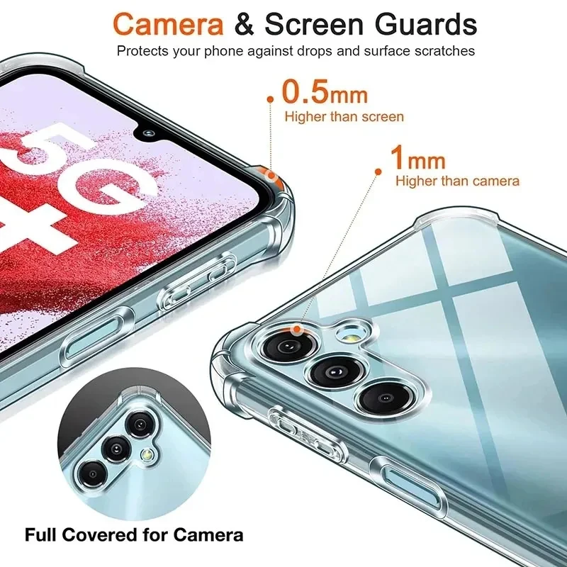 Enhanced Shockproof & Antiskid Phone Case with Four-Corner Anti-Drop Protection