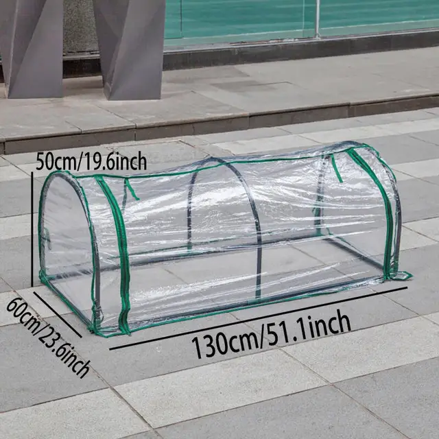 Transparent Garden Warmer Cover Vegetable Flower and Plant Insulated Warming Shed Greenhouse Warming Sunroom Rainproof Cover New 6