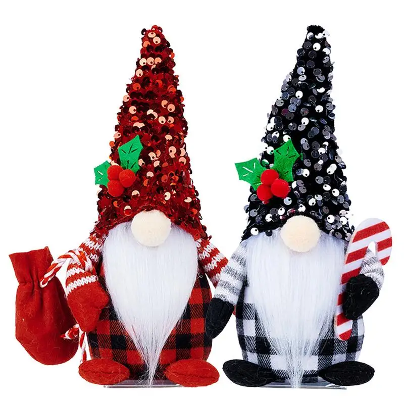 Gnome Plush Decor Christmas Elf Doll Decorations for Home Tabletop