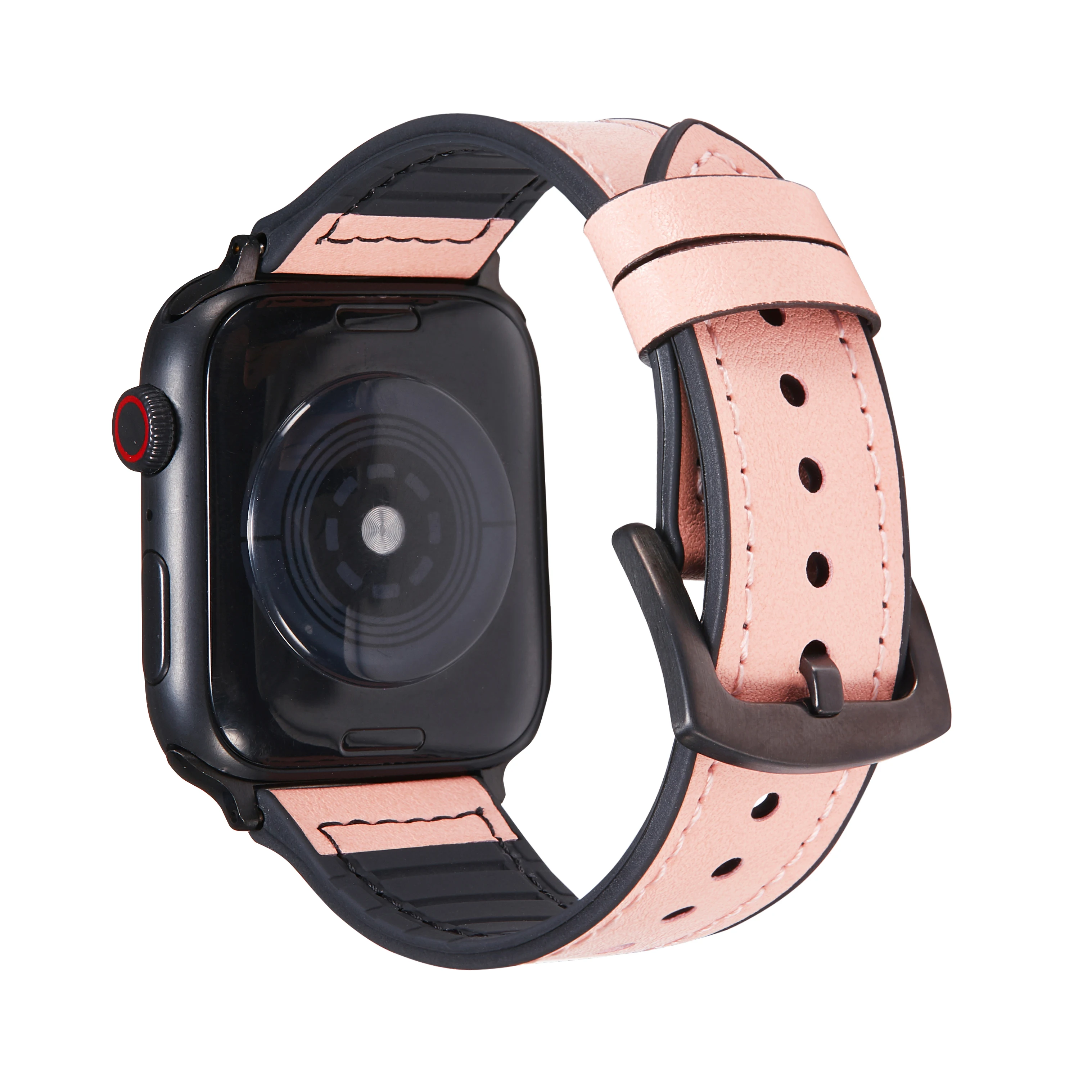 

Silicone coated microfiber strap For Apple watch Ultra 49mm band 44mm 45mm 40mm 41mm 42mm silicone bracelet iWatch series 8 7 6