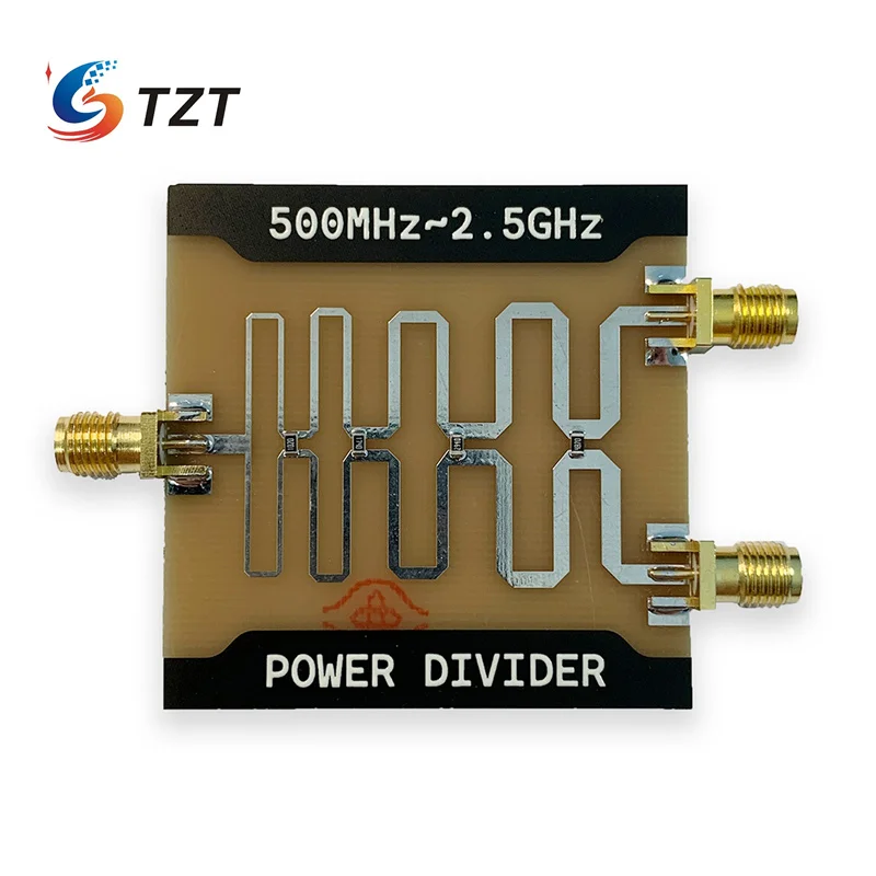 TZT 1 Input 2 Way Output 500-2500MHz Wilkinson Power Divider Splitter Combiner Board electronic component ic chip