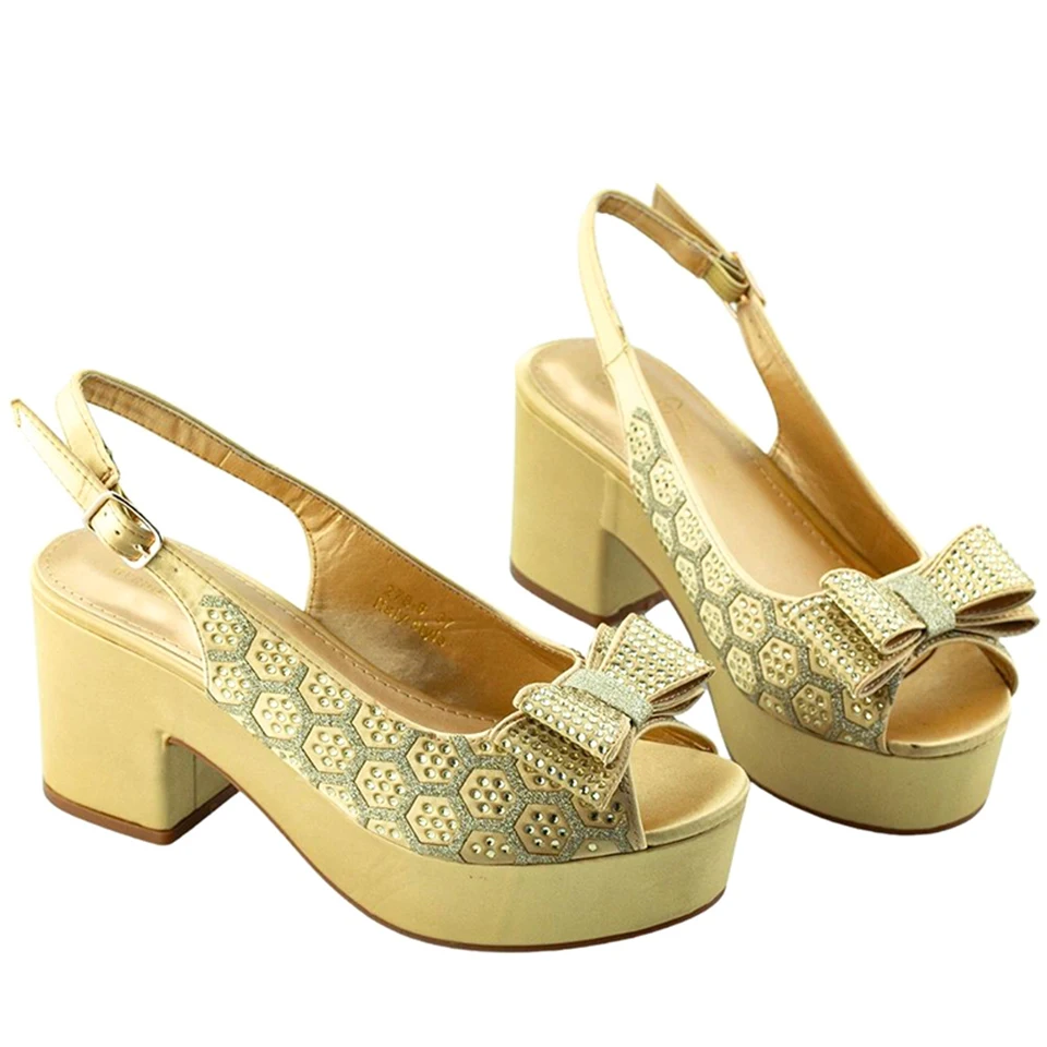 

2023 Platform Sandals Gold Silver Blue Colorful Bling Bling High Heel Chunky Sandals Shoe Comfy Style Wedding Party Pumps Sandal