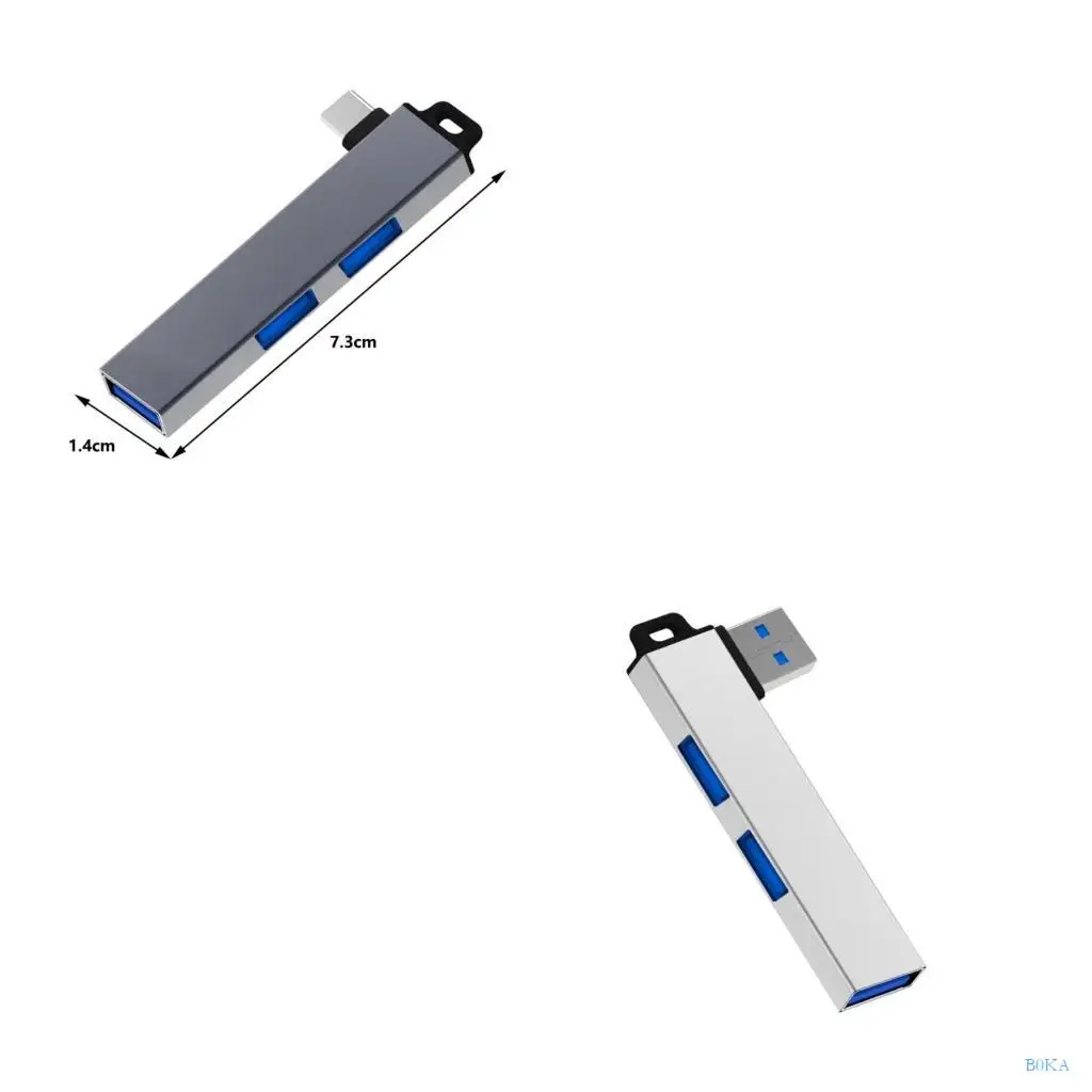 B0KA 연결성 향상을 위한 세련된 USB3.0 허브 어댑터, Linux, 안드로이드 시스템 지원 USB3.0 480mbps 포트