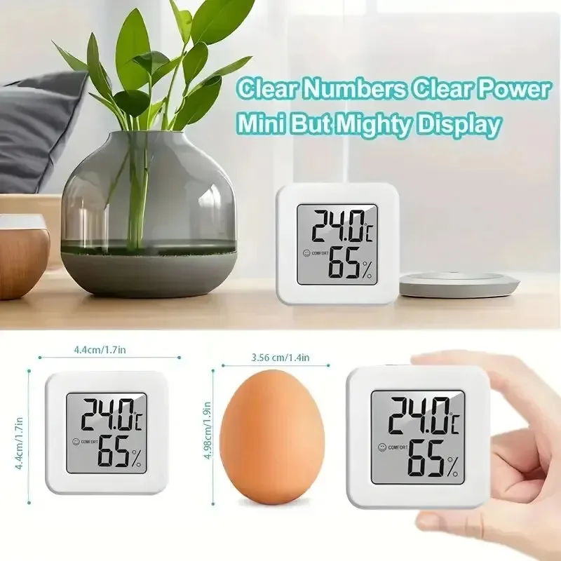 NEWIndoor Mini Temperature and Humidity Meter Bedroom Temperature Meter Portable Electronic Digital Display Humidity and Tempera
