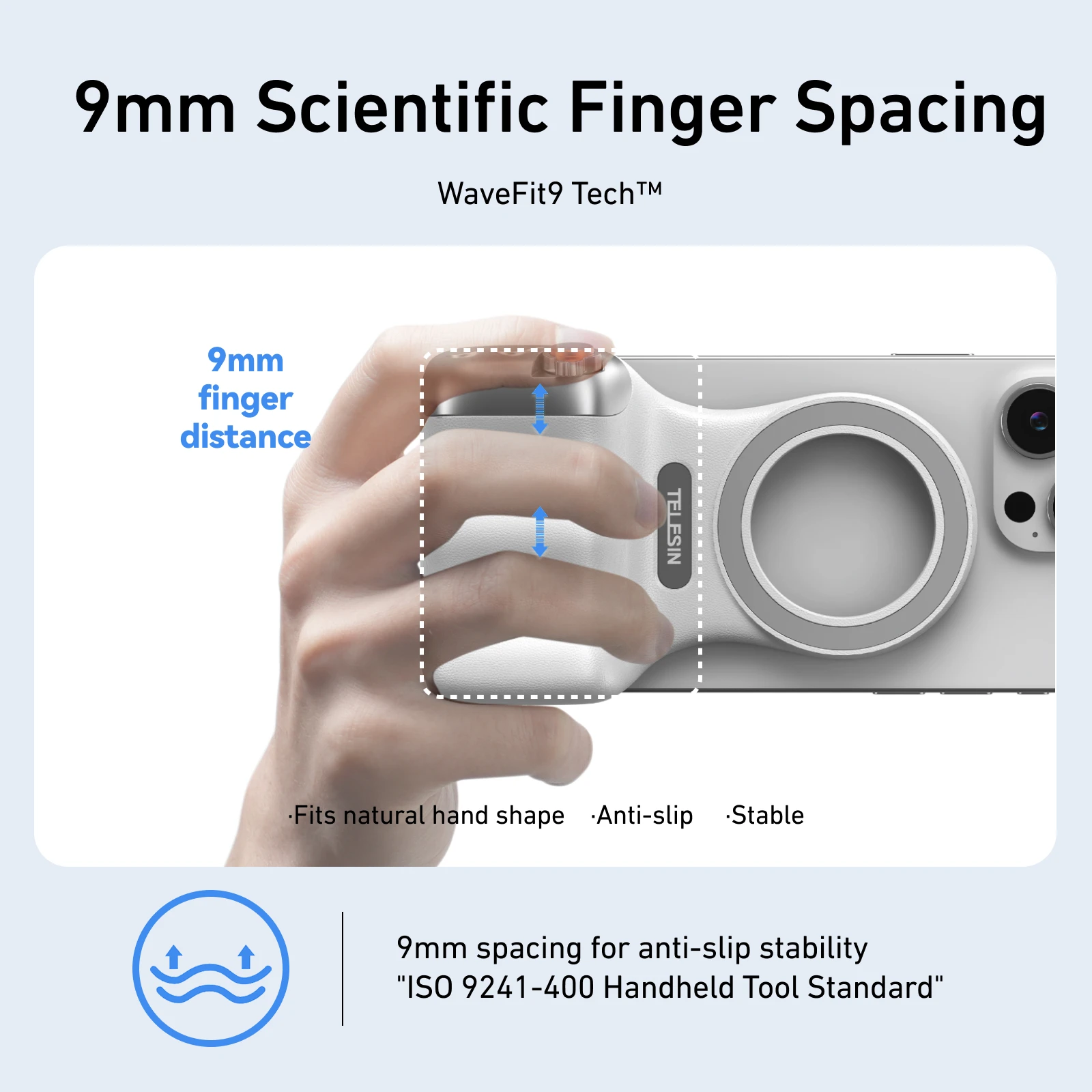 Magnetic Phone Trip Fun Shot Phone Grip Holder for Samsung/Android Smartphones Video Shooting Accessories