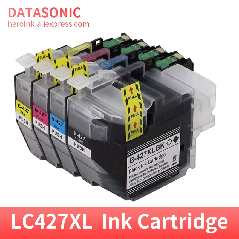 Cartucho de Tinta Compatível para Impressora Cores Apto para Irmão Hl-j6010dw Mfc-j5955dw Mfc-j6955dw Mfc-j6957dw Mfc-j6959dw Lc427 Lc427xl