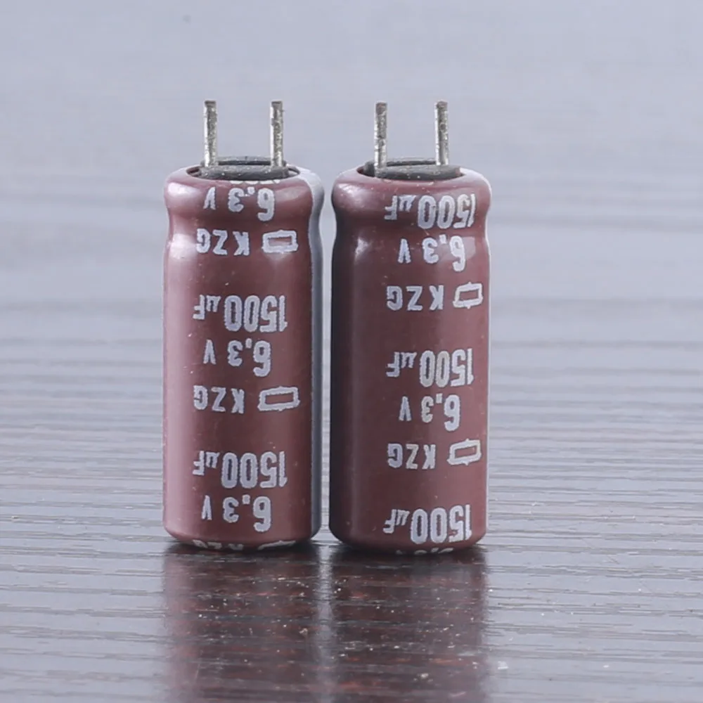 Condensador electrolítico de aluminio, 1500uF, 6,3 V, NCC, serie KZG, 8x20mm, ESR súper bajo, 6. 3v1500uf, 105 grados, 20 unids/lote