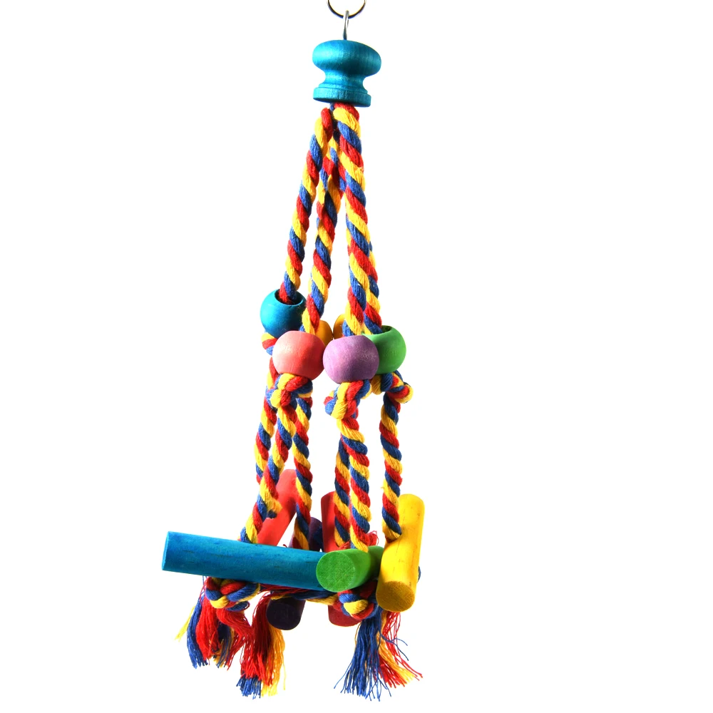 Bird Chewing Toy – Cotton Rope Parrot Training Toy 4